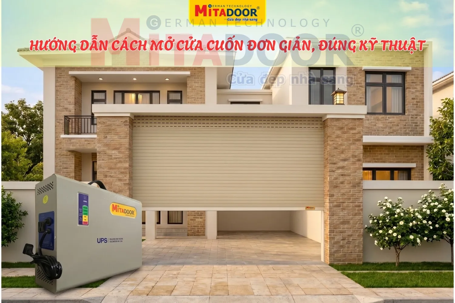 Hướng dẫn c&aacute;ch mở cửa cuốn đơn giản, đ&uacute;ng kỹ thuật, đảm bảo an to&agrave;n