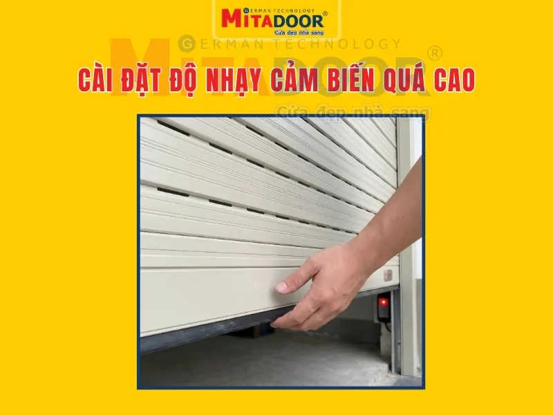 C&agrave;i đặt độ nhạy cảm biến tự dừng qu&aacute; nhạy hoặc đ&atilde; bị hỏng