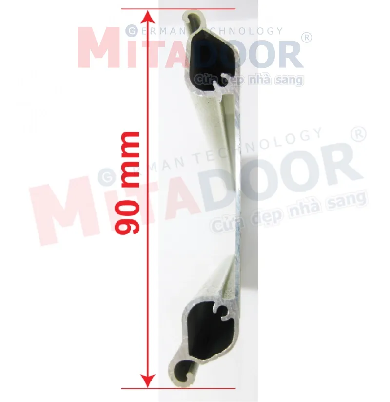 Cấu tạo cửa cuốn tốc độ cao Mitadoor 6S-90 với bản lá dày 1.2mm, cao 90mm có khả năng chịu lực tốt và độ an toàn cao