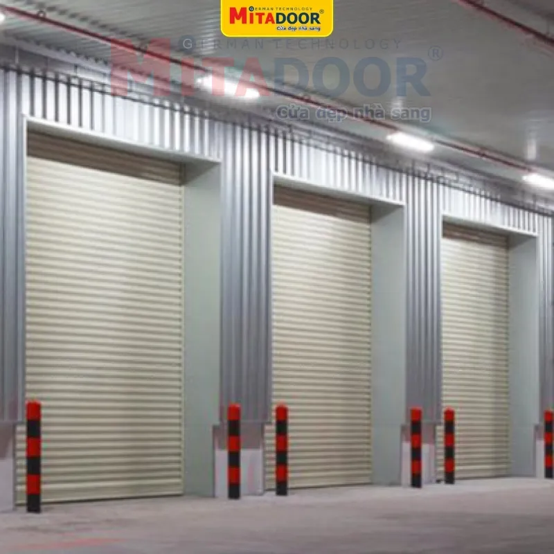 Cửa cuốn th&eacute;p Sơn tĩnh điện Mitadoor d&agrave;y 1.3mm thẩm mỹ, bền chắc