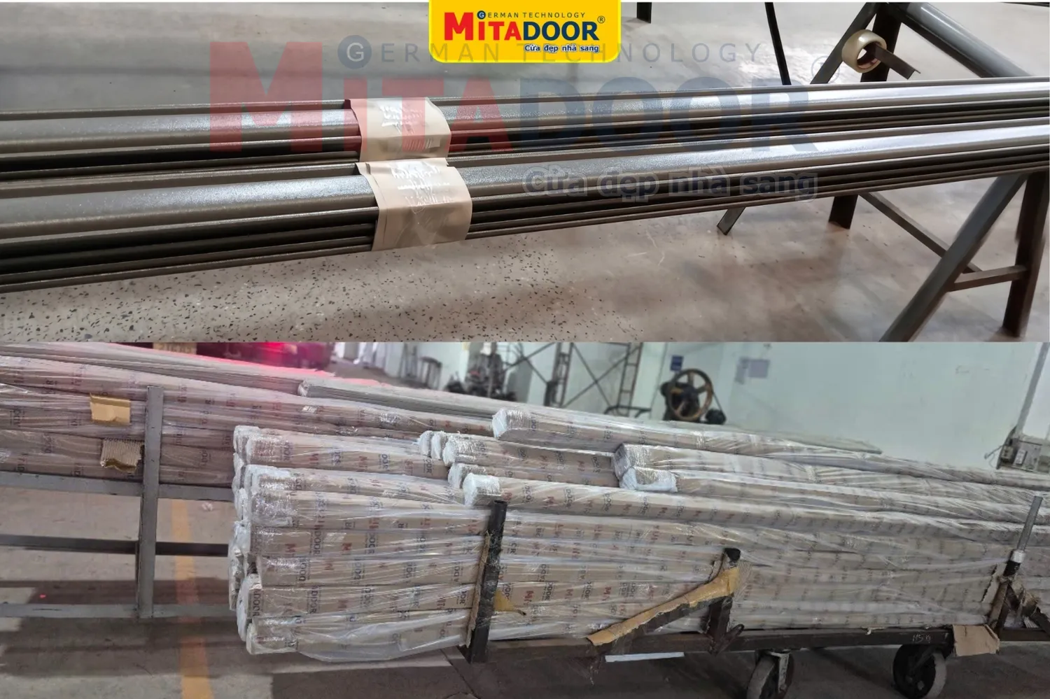 Cửa cuốn th&eacute;p sơn tĩnh điện Mitadoor được đ&oacute;ng g&oacute;i v&agrave; xuất giao