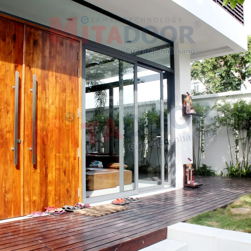 Cửa nhôm kính Mitadoor với không gian sang trọng, bừng sáng