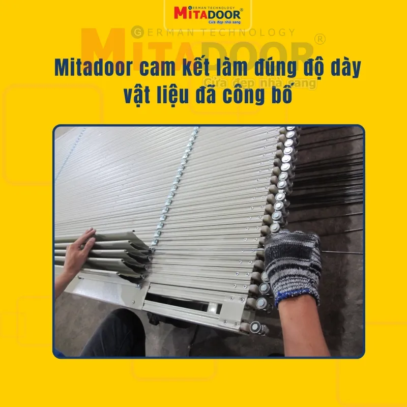 C&aacute;c thanh U cửa k&eacute;o l&agrave;m đ&uacute;ng độ d&agrave;y như c&ocirc;ng bố