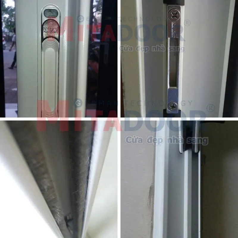 Hệ phụ kiện cửa l&ugrave;a 2 ray ST96 đồng bộ ch&iacute;nh h&atilde;ng