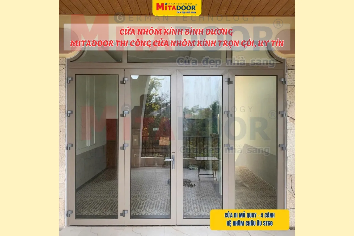 Cửa nh&ocirc;m k&iacute;nh Mitadoor được nhiều kh&aacute;ch h&agrave;ng tại B&igrave;nh Dương lựa chọn bởi sản phẩm đảm bảo chất lượng với gi&aacute; tốt c&ugrave;ng ch&iacute;nh s&aacute;ch bảo h&agrave;nh minh bạch