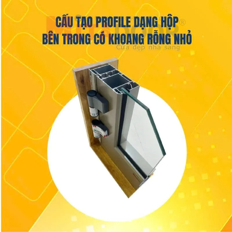 Khung nh&ocirc;m định h&igrave;nh nhiều khoang rỗng gi&uacute;p giảm dao động &acirc;m thanh hiệu quả