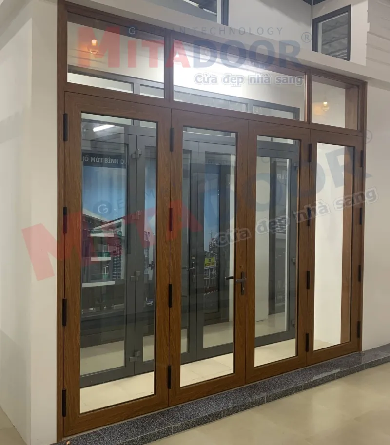 Cửa nh&ocirc;m k&iacute;nh mở quay Super Mitadoor bản 210 c&aacute;ch &acirc;m, c&aacute;ch nhiệt v&agrave; chống thấm hiệu quả