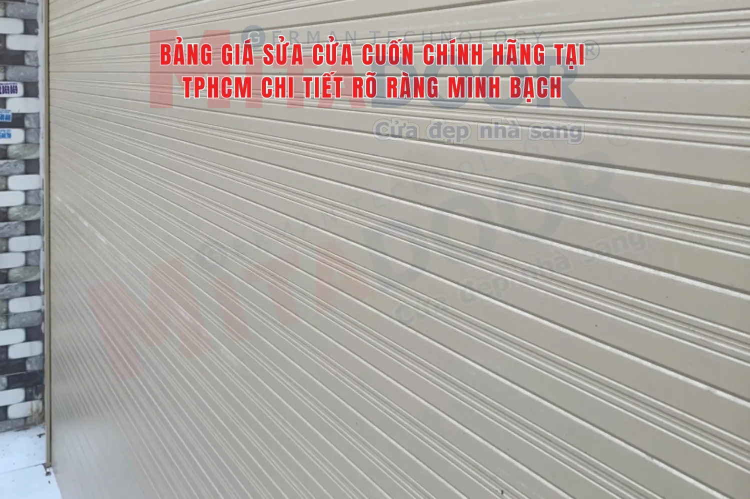 Bảng gi&aacute; sửa cửa cuốn ch&iacute;nh h&atilde;ng tại TPHCM chi tiết r&otilde; r&agrave;ng