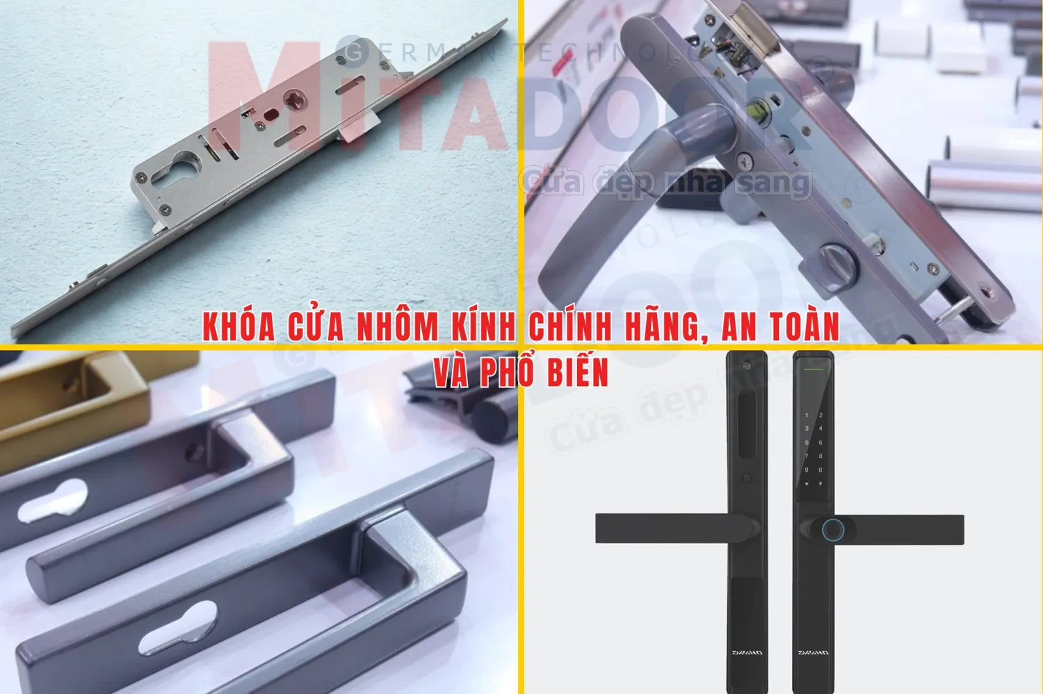 Kh&oacute;a cửa nh&ocirc;m k&iacute;nh đồng bộ ch&iacute;nh h&atilde;ng an to&agrave;n v&agrave; phổ biến