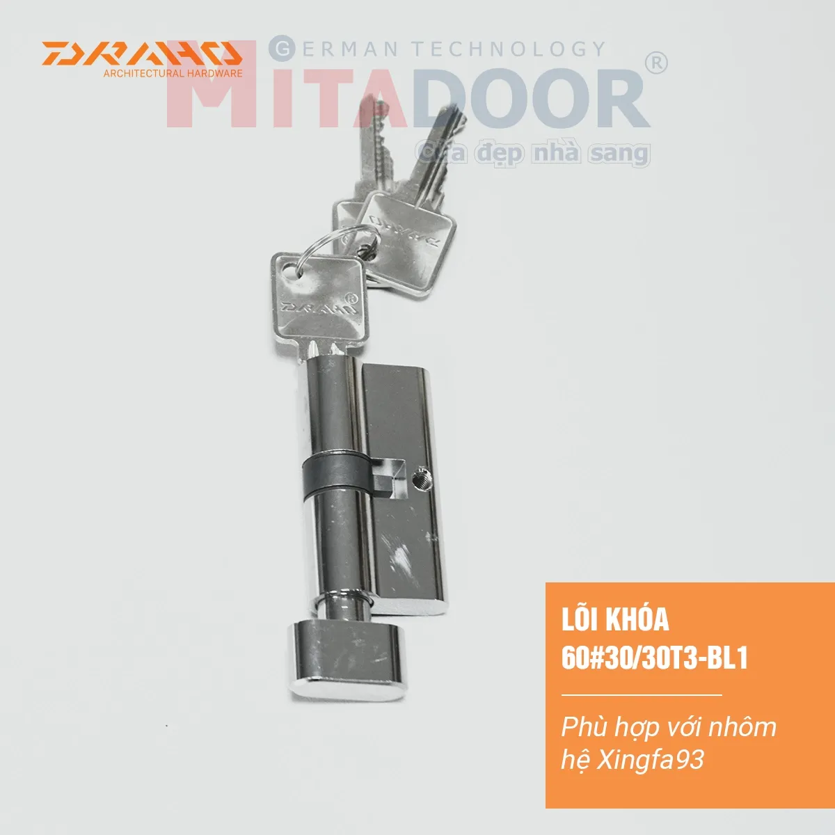 L&otilde;i kh&oacute;a Draho chất lượng, bền bỉ