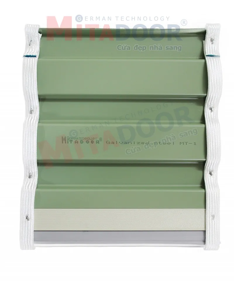 Nan cửa cuốn tấm liền Mitadoor MT1 tole màu BM Steel