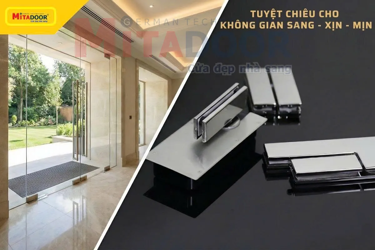 Sử dụng bản lề ch&iacute;nh h&atilde;ng, đ&uacute;ng ti&ecirc;u chuẩn gi&uacute;p cửa đ&oacute;ng mở &ecirc;m &aacute;i, h&agrave;nh tr&igrave;nh chuẩn x&aacute;c v&agrave; ngăn chặn t&igrave;nh trạng xệ c&aacute;nh