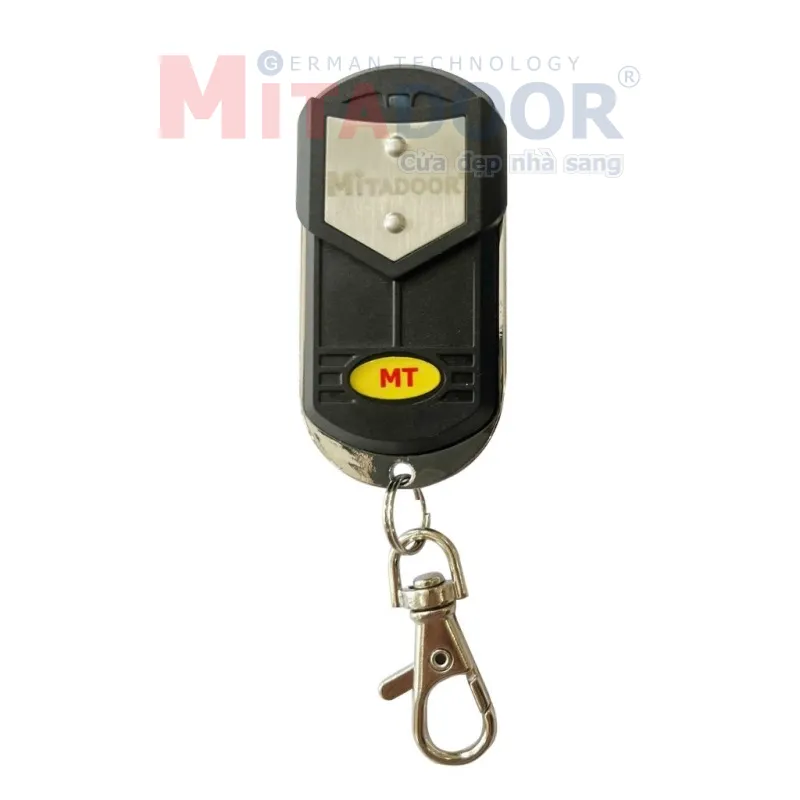 Remote Mitadoor, mã hiệu MT-F9 (gọi tắt là F9), sản xuất tại Đài Loan, có khả năng chống nước, chống dò tần số