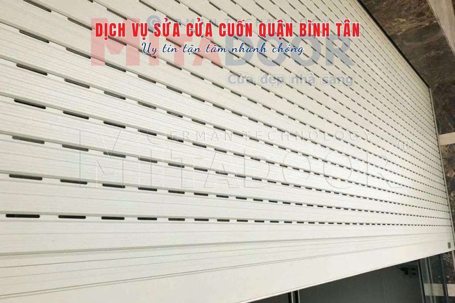 Dịch vụ sửa cửa cuốn quận Bình Tân nhanh chóng, tận tâm, chuyên nghiệp