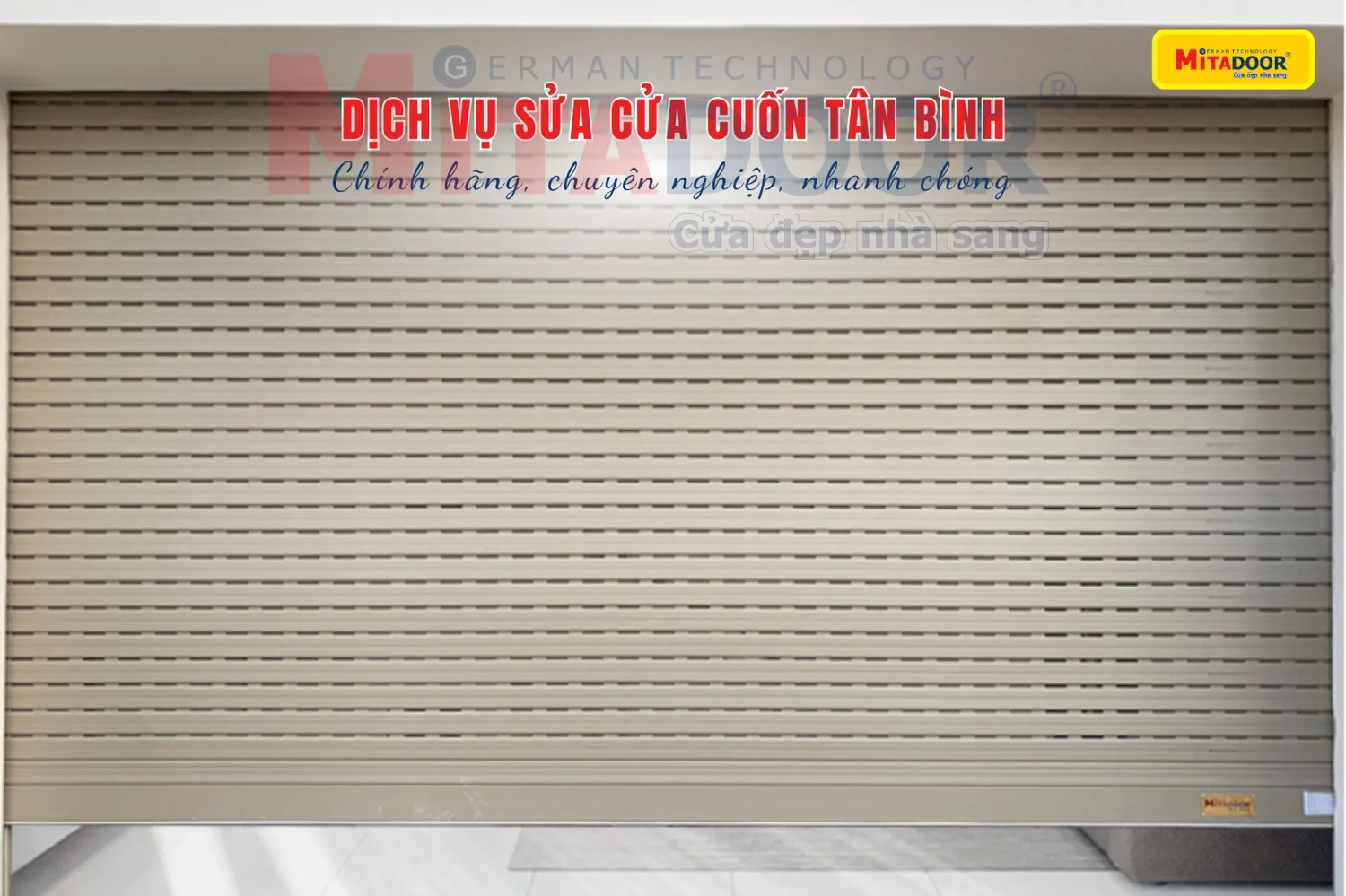 Dịch vụ sửa cửa cuốn Tân Bình chính hãng, chuyên nghiệp, nhanh chóng