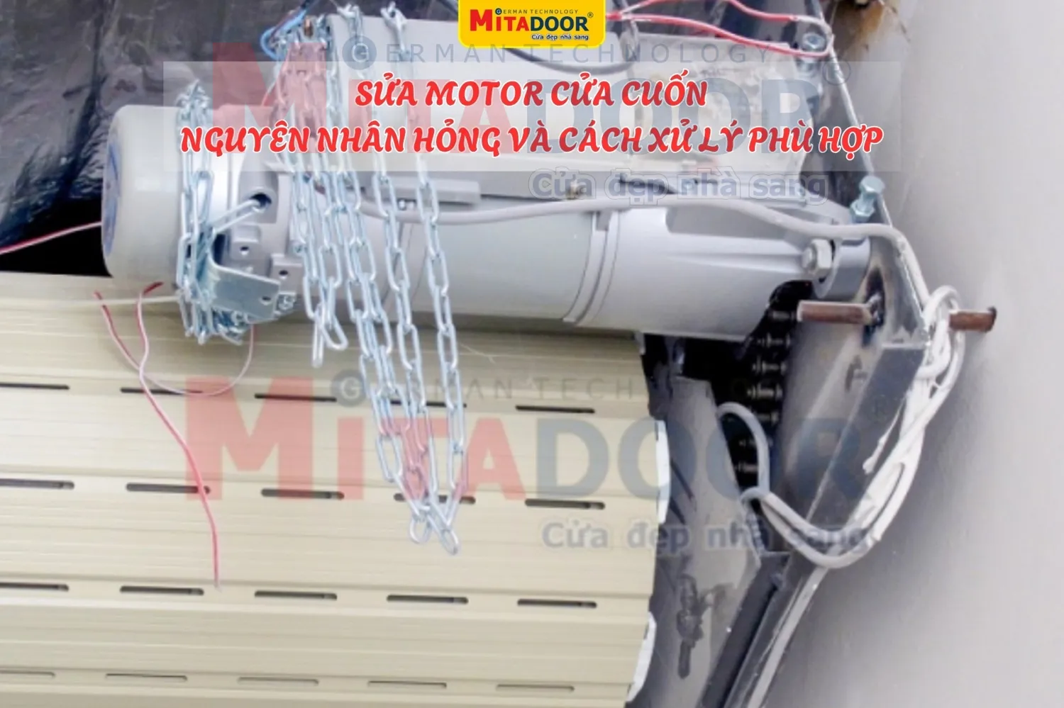 Để sửa motor cửa cuốn, đầu ti&ecirc;n phải t&igrave;m ra nguy&ecirc;n nh&acirc;n khiến motor hỏng, sau đ&oacute; mới t&igrave;m c&aacute;ch xử l&yacute; ph&ugrave; hợp
