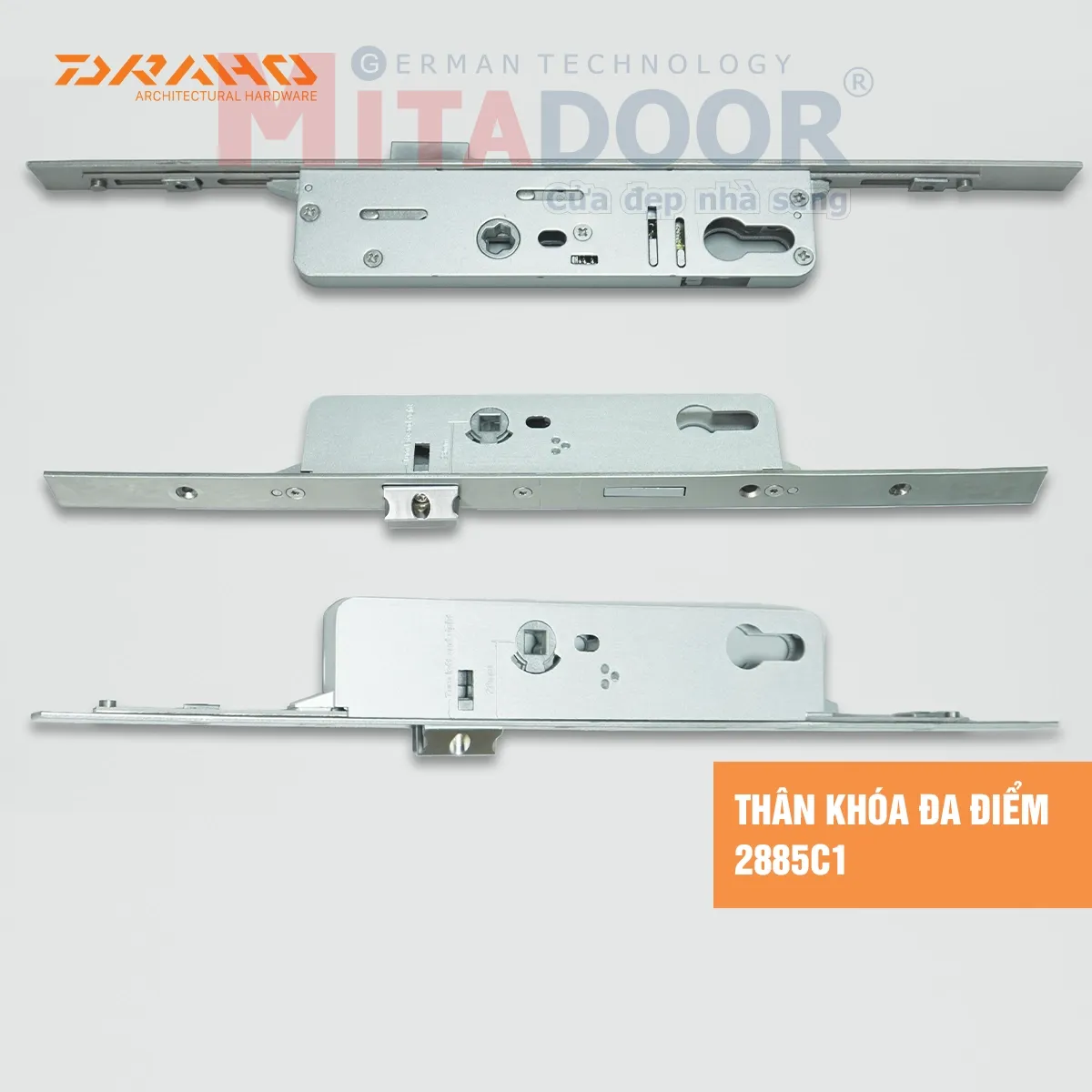 Th&acirc;n kh&oacute;a đa điểm cửa nh&ocirc;m k&iacute;nh Draho