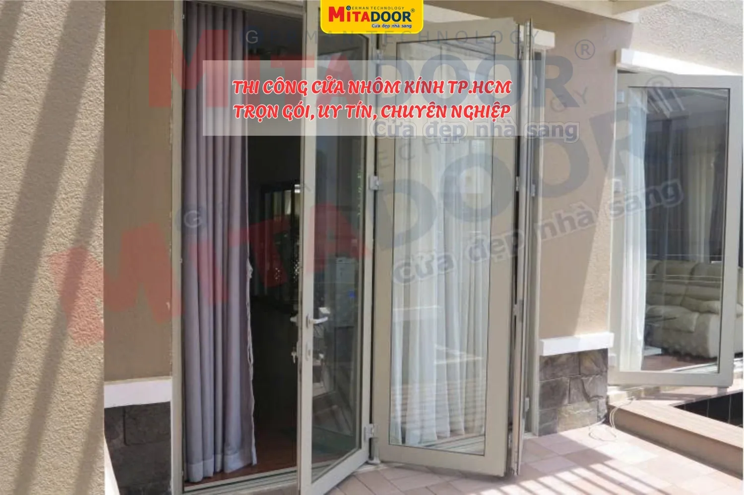 Cửa nh&ocirc;m k&iacute;nh Mitadoor - Thẩm mỹ, bền chắc, tối ưu chi ph&iacute; đầu tư